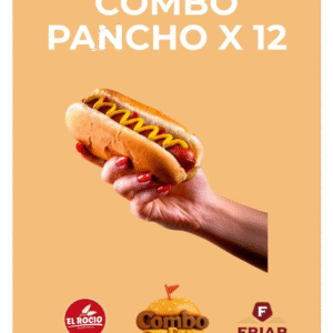 Combo Pancho clásico x 12 salchichas